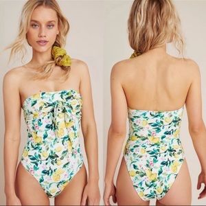 Anthropologie PilyQLemon Floral Swim Suit